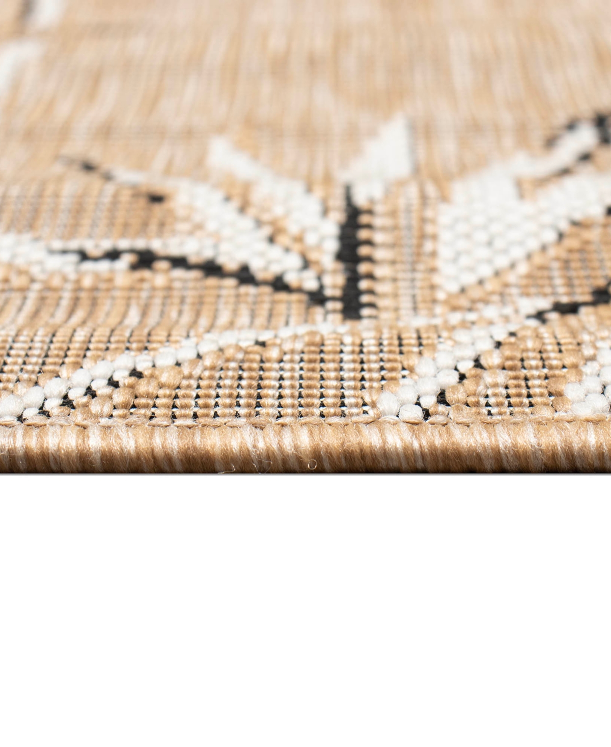 Liora Manne Carmel Border 1'11"x4'11" Runner Area Rug In Sand