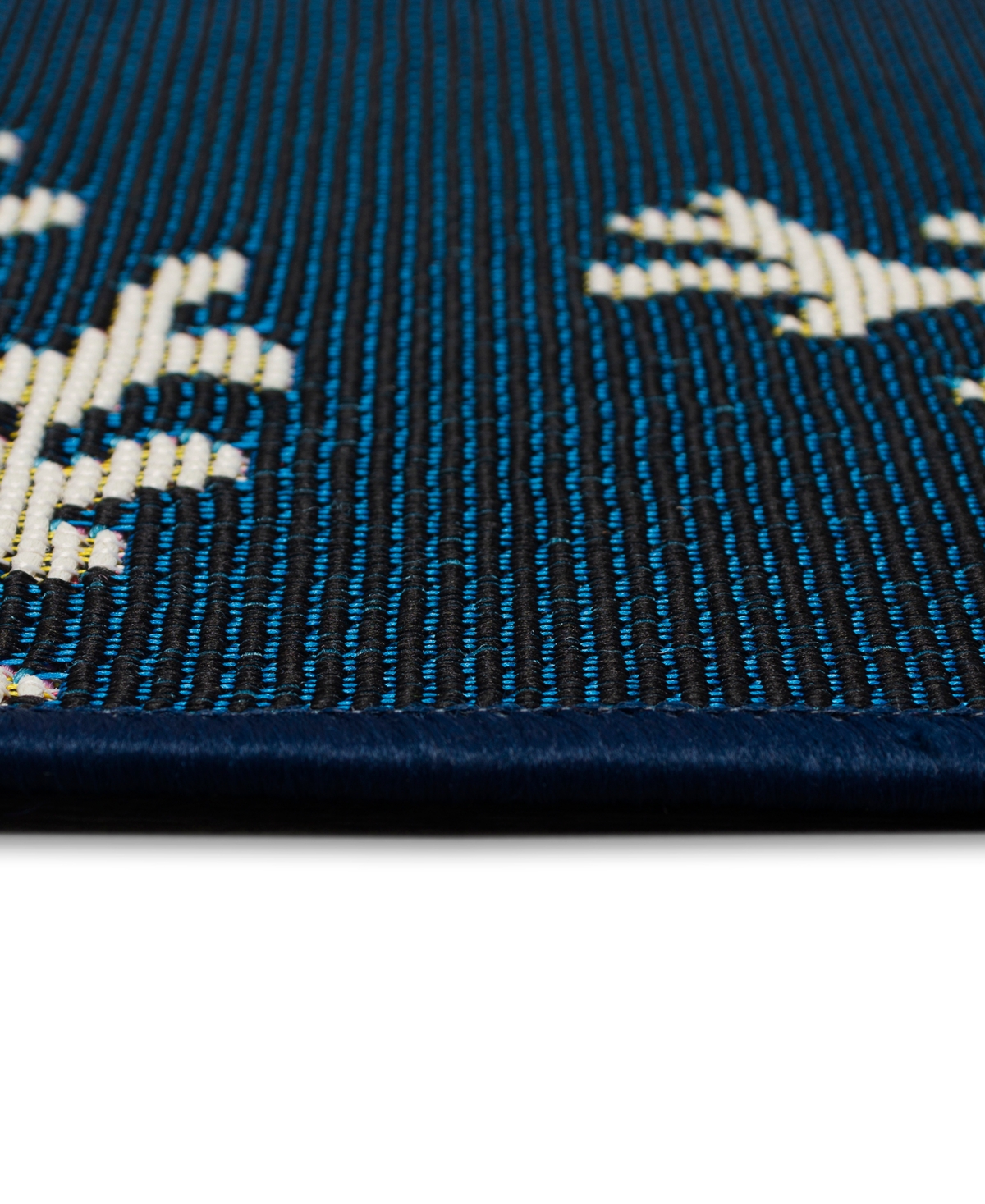 Liora Manne Esencia Coral Edge 1'11"x4'11" Runner Area Rug In Navy