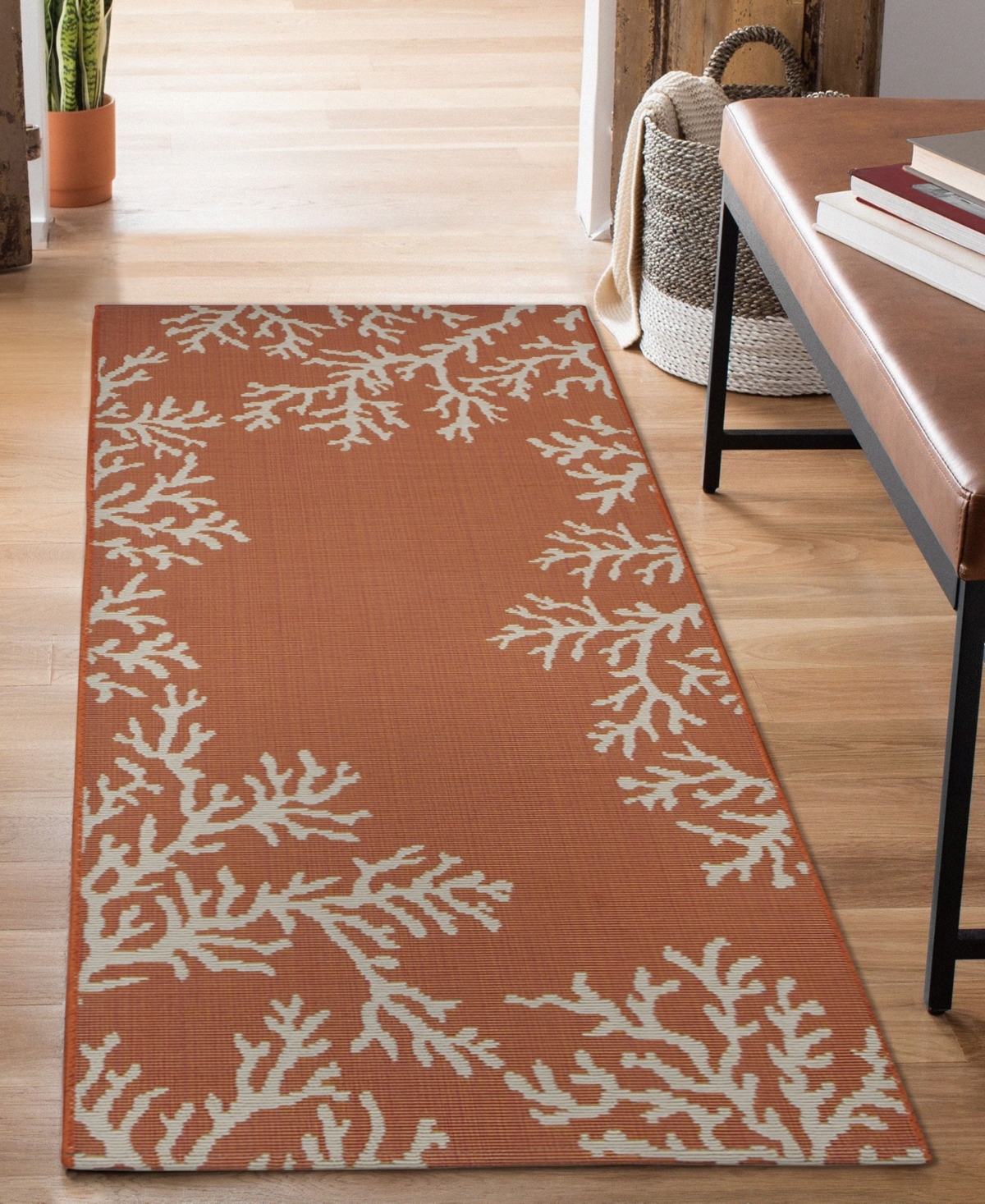 Liora Manne Esencia Coral Edge 1'11"x4'11" Runner Area Rug