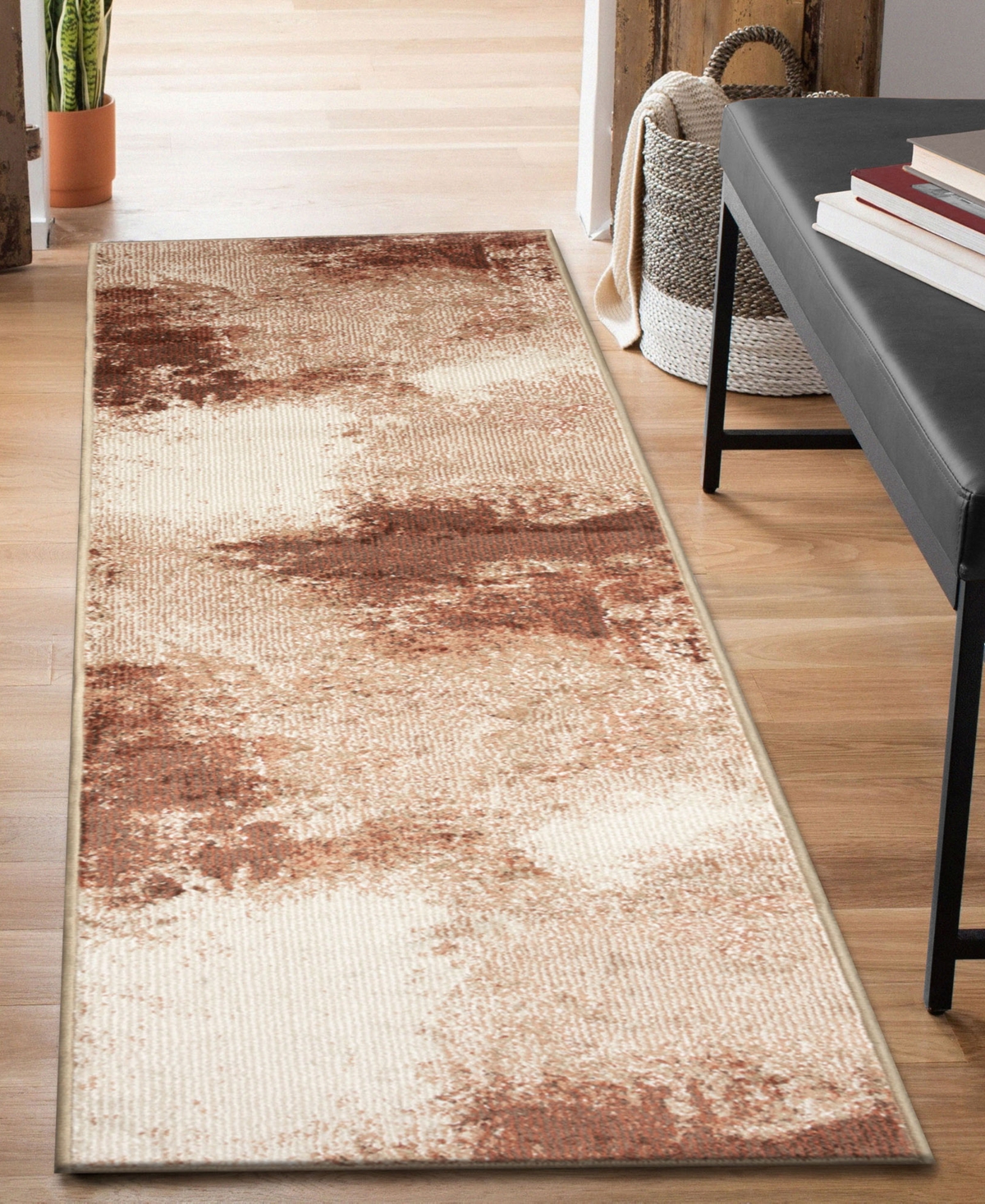 Liora Manne Ariana Mystic 1'11"x7'6" Runner Area Rug In Clay