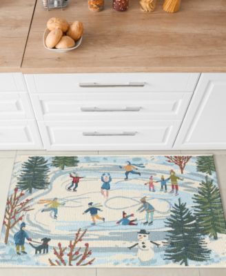 Liora Manne Esencia Gone Skating Rug Collection In Blue