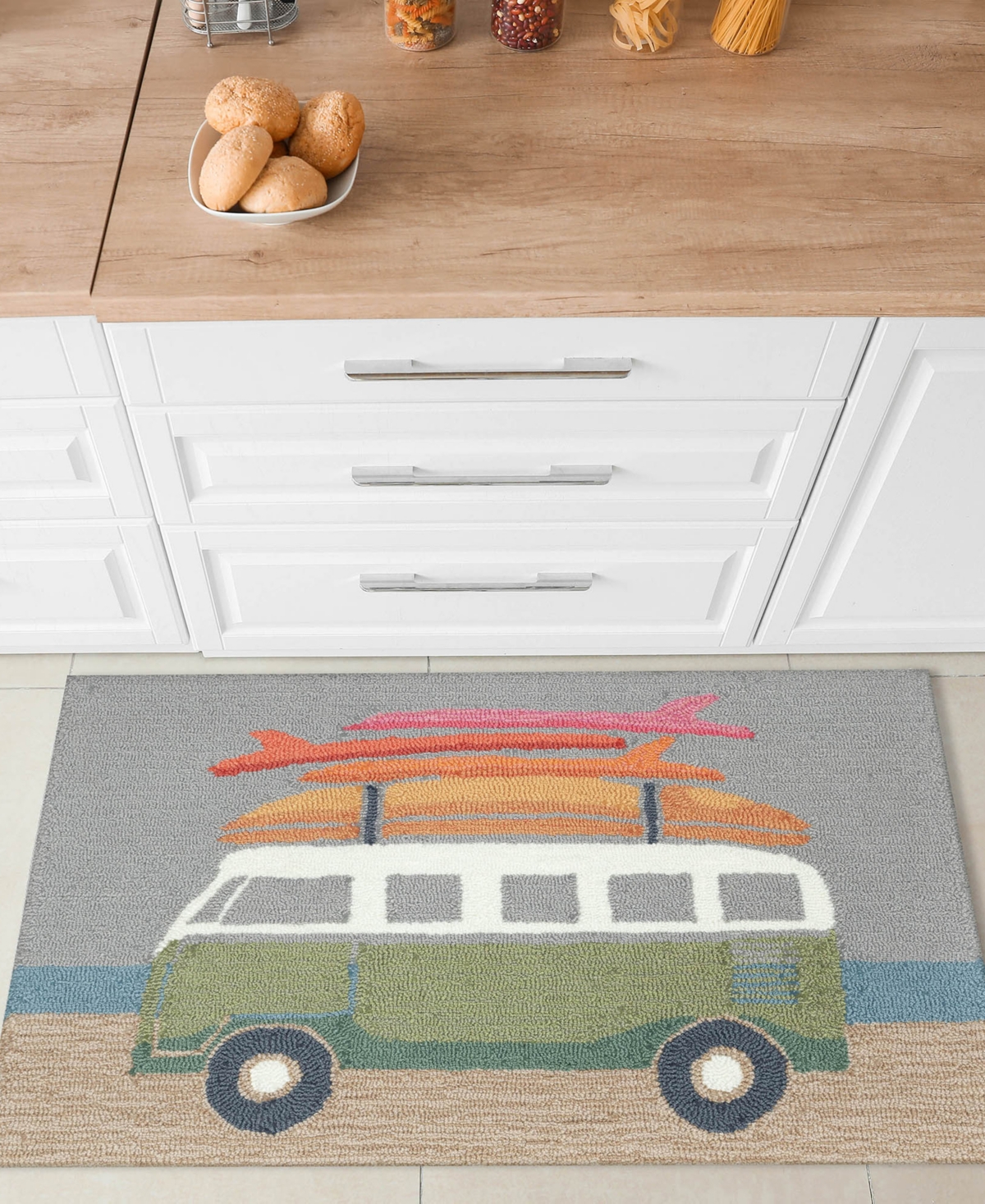 Liora Manne Frontporch Van Life Area Rug, 2'6 X 4' In Aqua