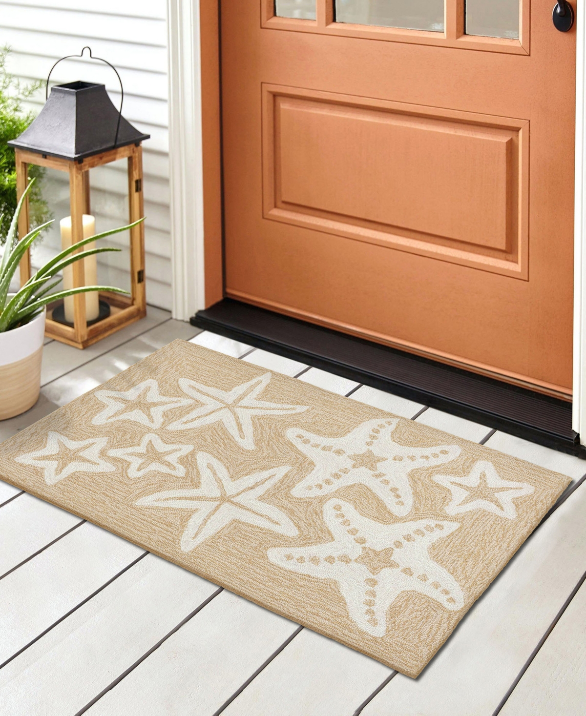 Liora Manne Capri Starfish Area Rug, 1'8 X 2'6 In Brown