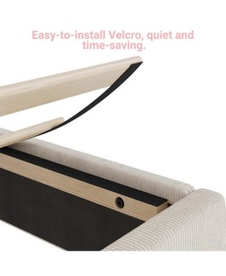 Twin Size Velvet Bed Frame, Corduroy Upholstered Twin Bed Frames Platform