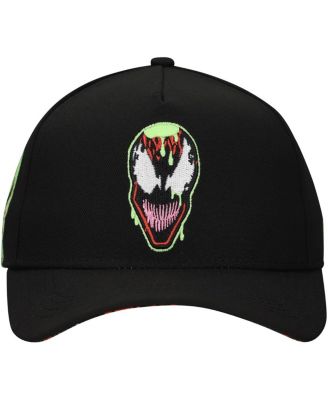 Men's Black Carnage Glow-in-the-Dark Radioactive A-Frame&nbsp;Adjustable Hat