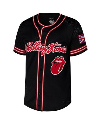 Men's Black Rolling Stones Baseball Fashion Jersey