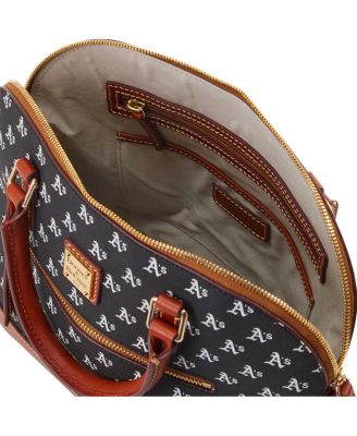 Athletics Signature Domed Zip Satchel Purse