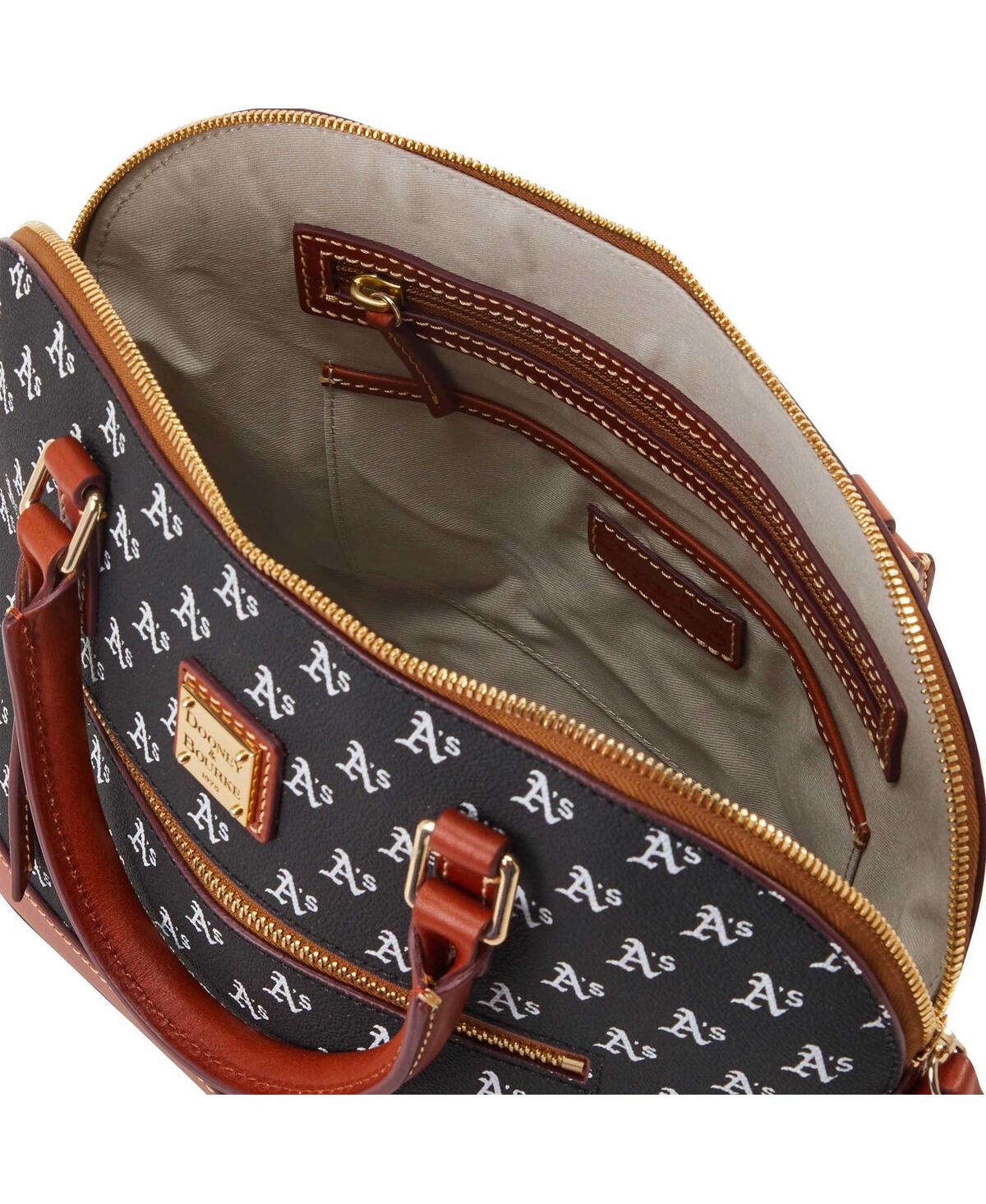 Dooney & Bourke Athletics Signature Domed Zip Satchel Purse