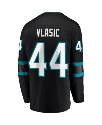 Men's Marc-Edouard Vlasic Black San Jose Sharks Premier Breakaway Player Jersey