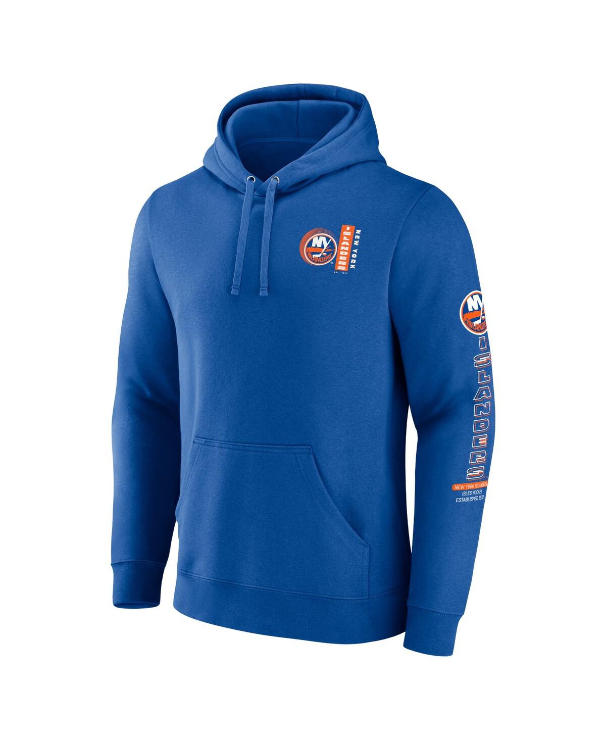 Fanatics Men's Royal New York Islanders Revolution Pullover Hoodie In Royal