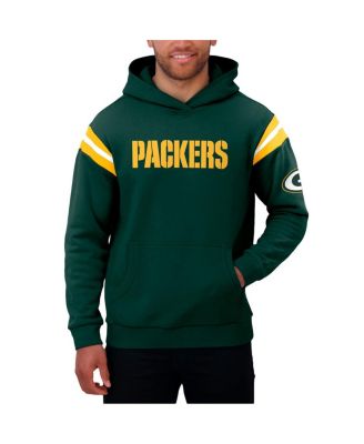 Men's Green Green Bay Packers Football Washed Pullover Hoodie