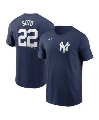 Nike - Men's Juan Soto Navy New York Yankees 2024 Fuse Name Number T-Shirt