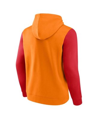 Men's Orange/Red Tampa Bay Buccaneers Fleece Pullover Hoodie