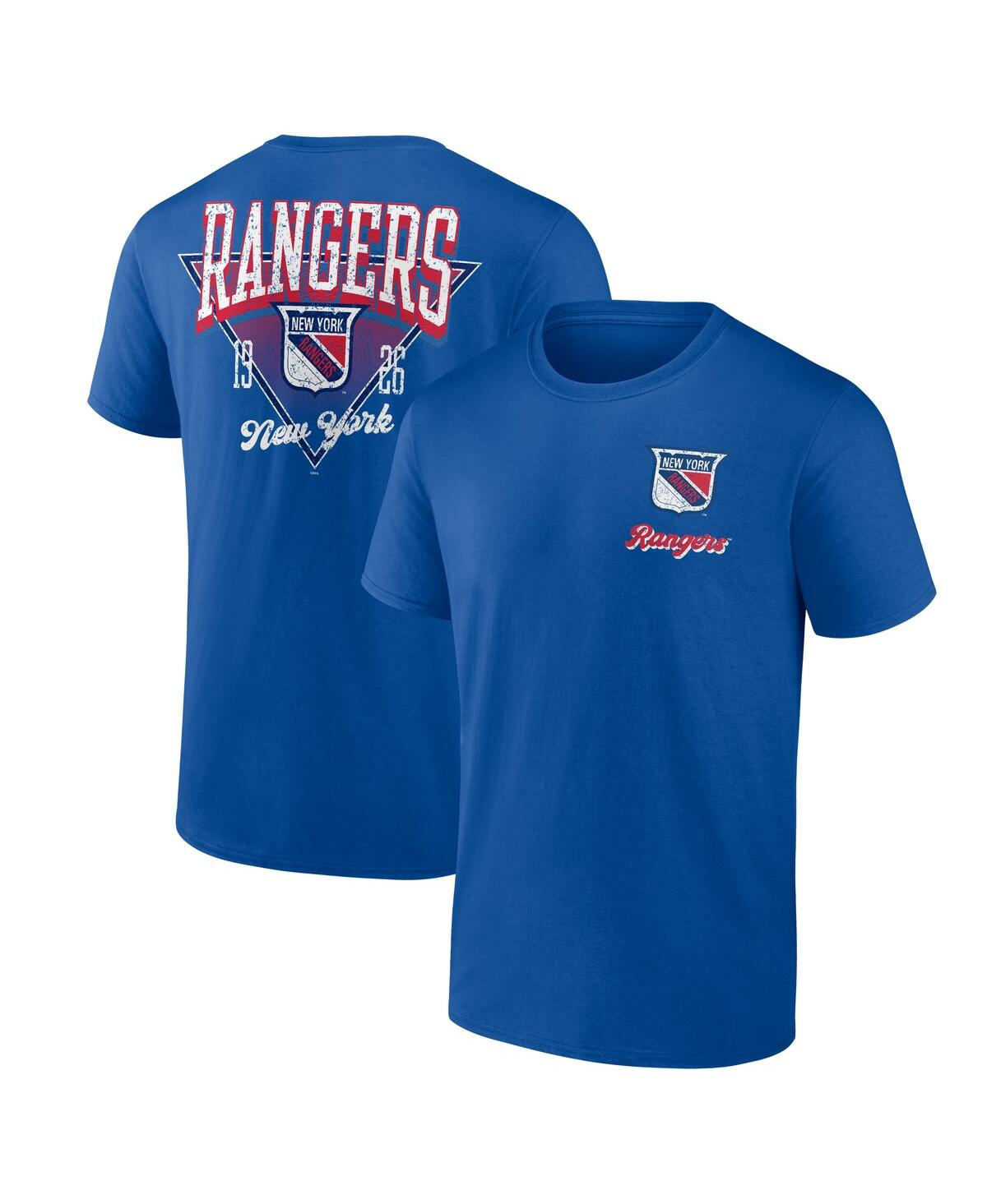 Men's Blue New York Rangers Never Over T-Shirt - Blue