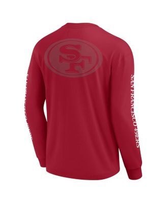 Men's and Women's Scarlet San Francisco 49ers Elements Strive Long Sleeve T-Shirt