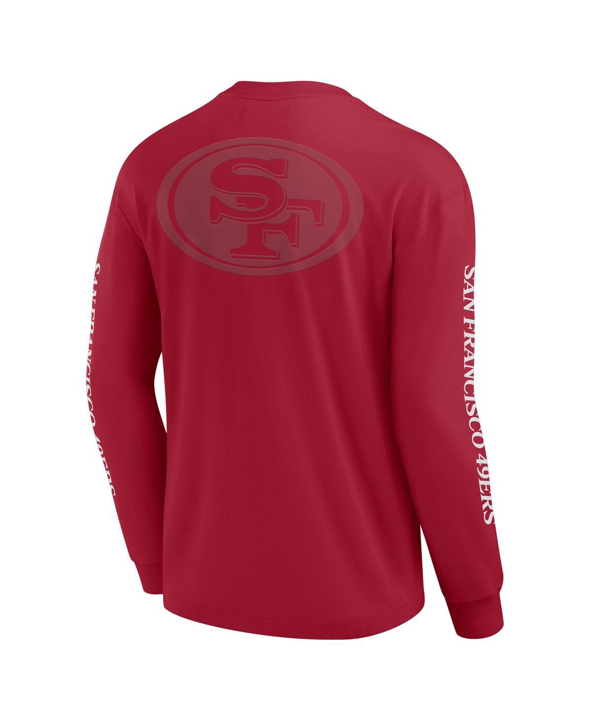 Fanatics Men's And Women's Scarlet San Francisco 49ers Elements Strive Long Sleeve T-shirt In Scarlet