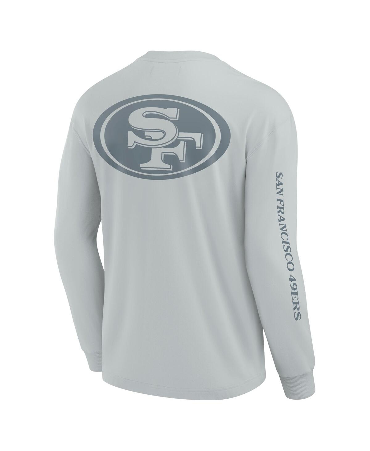 Fanatics Men's And Women's Gray San Francisco 49ers Elements Strive Long Sleeve T-shirt In Gray