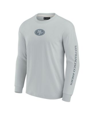 Men's and Women's Gray San Francisco 49ers Elements Strive Long Sleeve T-Shirt