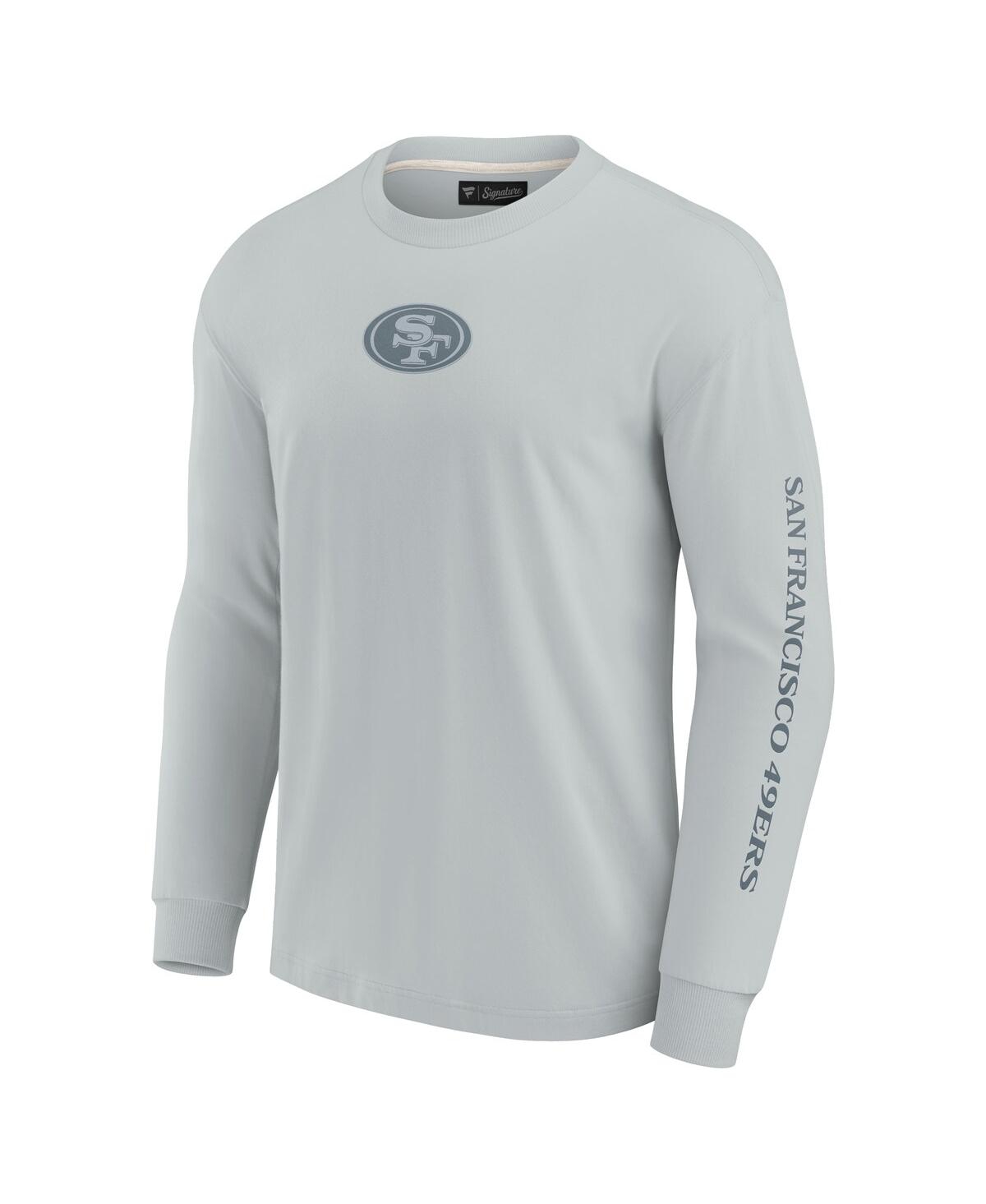 Fanatics Men's And Women's Gray San Francisco 49ers Elements Strive Long Sleeve T-shirt In Gray