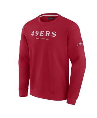 Men's and Women's Scarlet San Francisco 49ers Elements Unlimited Fleece Pullover Sweatshirt