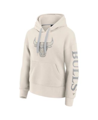 Women's Cream Chicago Bulls Elements Next Pullover Hoodie