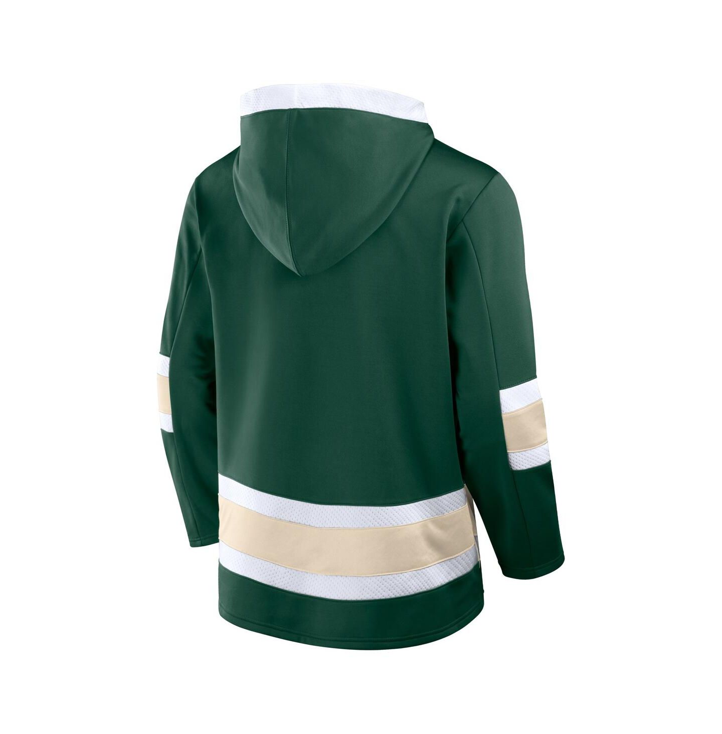 Мужское худи Fanatics Green Minnesota Wild Inside Line Fleece Pullover — фото 3
