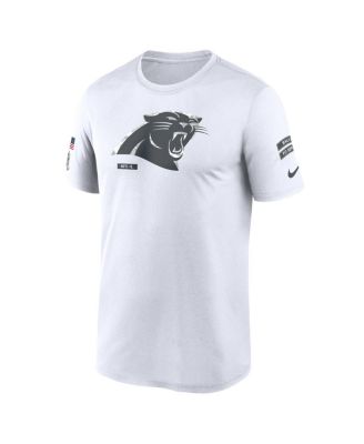 Men's White Carolina Panthers 2024 Salute To Service Legend Performance T-Shirt