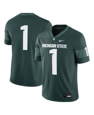 Nike - Men's 1 Green Michigan State Spartans Game Jersey