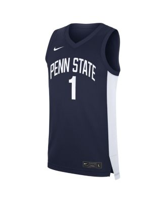 Men's 1 Navy Penn State Nittany Lions Road Replica Jersey