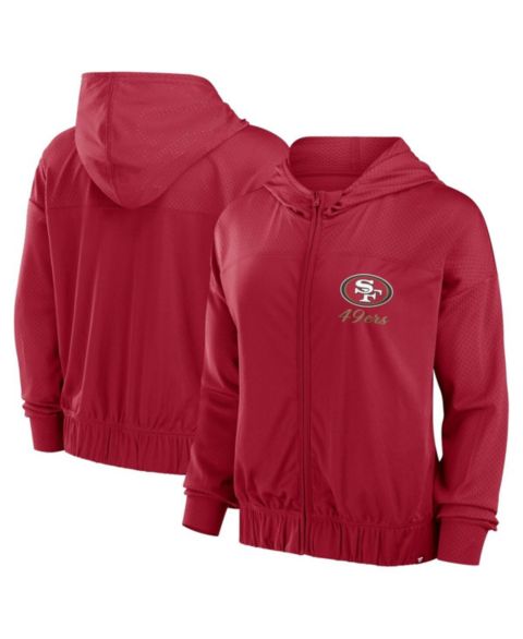 Женское худи Fanatics Scarlet San Francisco 49ers Script Lock Full-Zip