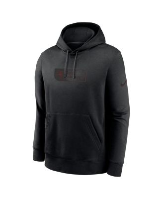 Men's Black Tampa Bay Buccaneers Edge French Terry Club Pullover Hoodie