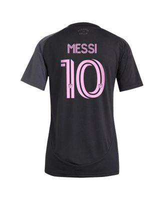 Women's Lionel Messi Black Inter Miami CF 2025 The Fortitude Kit Replica Player Jersey