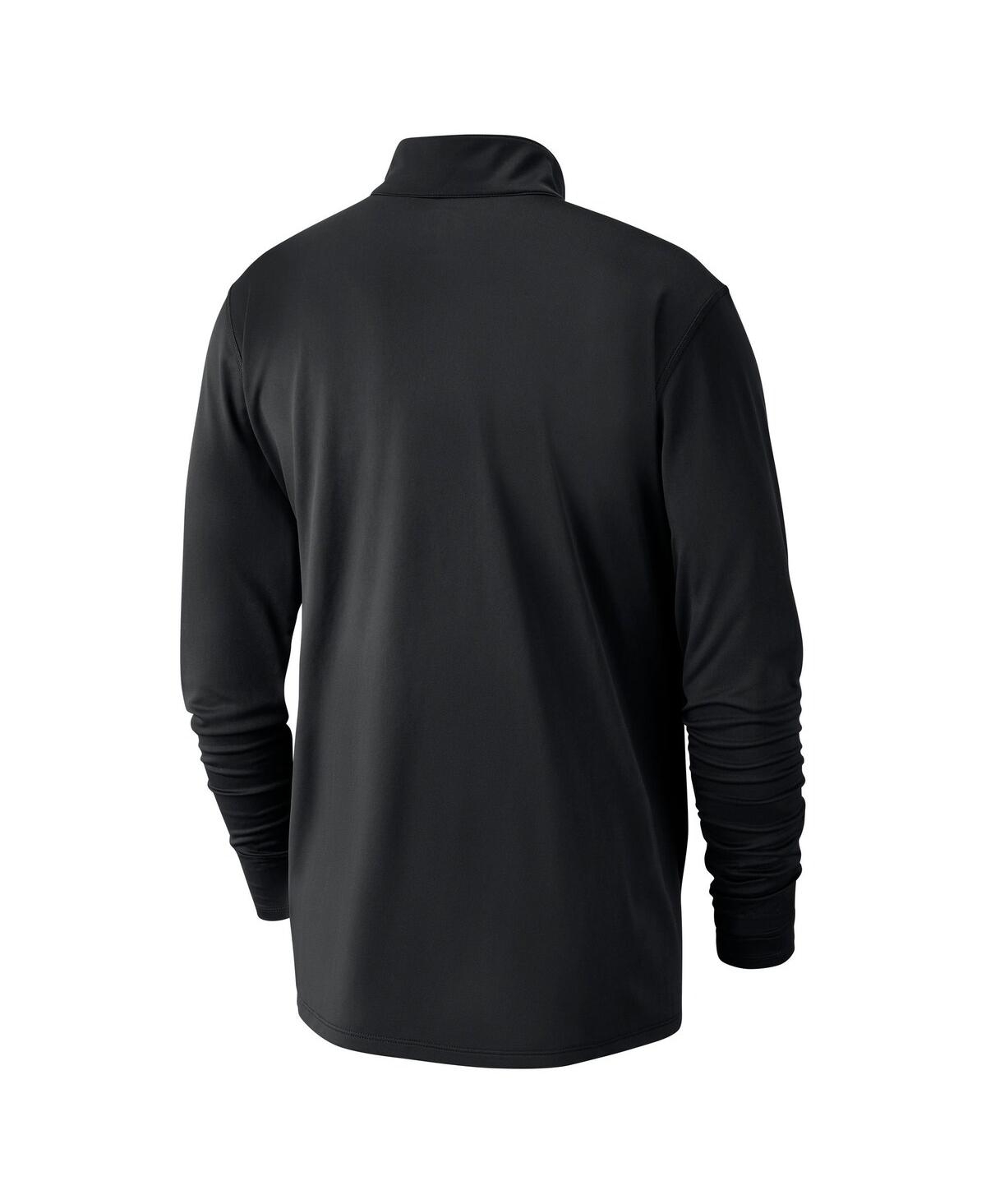 NIKE MEN'S BLACK MINNESOTA TIMBERWOLVES 2024/25 CITY EDITION AUTHENTIC COACHES PERFORMANCE HALF-ZIP TOP