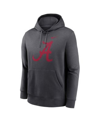 Men's Anthracite Alabama Crimson Tide Primetime Club Fleece Pullover Hoodie