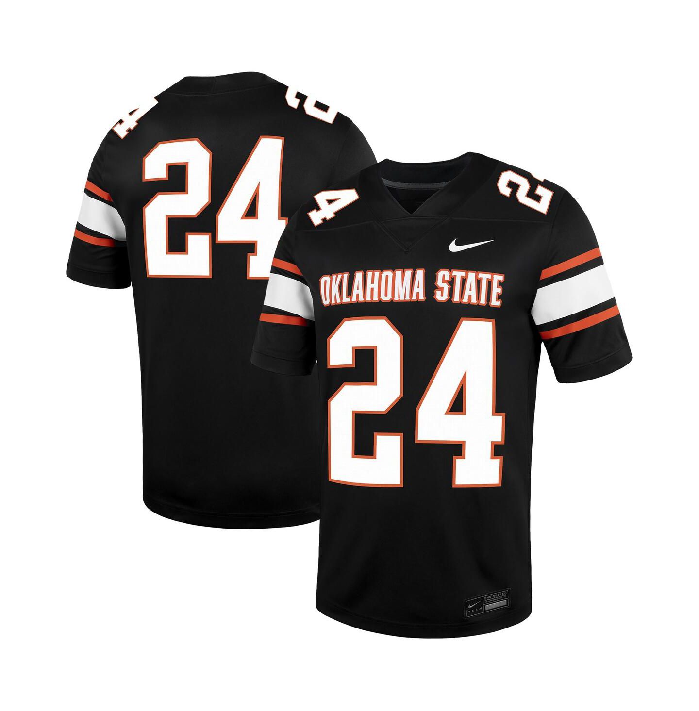 Мужской топ Nike 24 Black Oklahoma State Cowboys Untouchable Football Jersey — фото 1