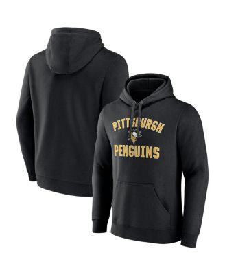 Fanatics - Men's Black Pittsburgh Penguins Victory Arch Pullover Hoodie