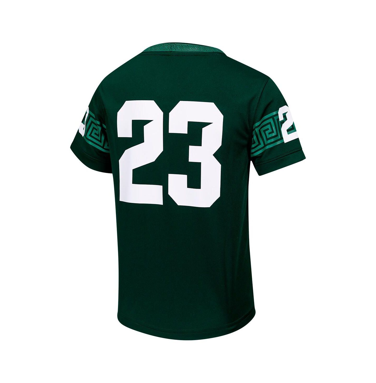 Топ Nike 23 Green Michigan State Spartans Untouchable Football Jersey для мальчиков — фото 3