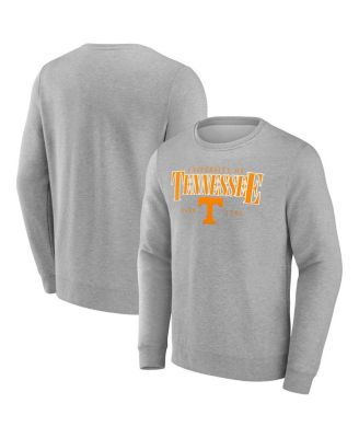 Fanatics - Men's Gray Tennessee Volunteers True Classics Act Fast Fleece Pullover Sweatshirt