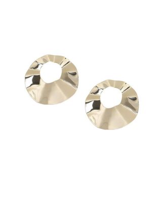 Minimal Swirl Circular Drop Earrings