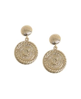 Textured Royal Drop Earrings