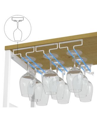 Wine Bar Cabinet with Detachable Wine Rack, Bar Rack Cabinet with Glass Holder and 1 Drawer, Mesh Door, Small Sideboard and Buffet Cabinet for Liquor and Glasses