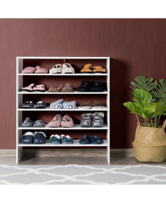 3 Pieces 31-Inch Stackable Multi-Shape Shoe Rack