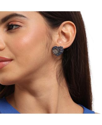 Flora Heart Stud Earrings