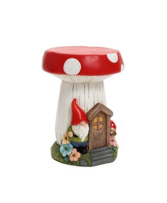 Gnome Mushroom MgO Indoor and Outdoor Sculpture Side Table