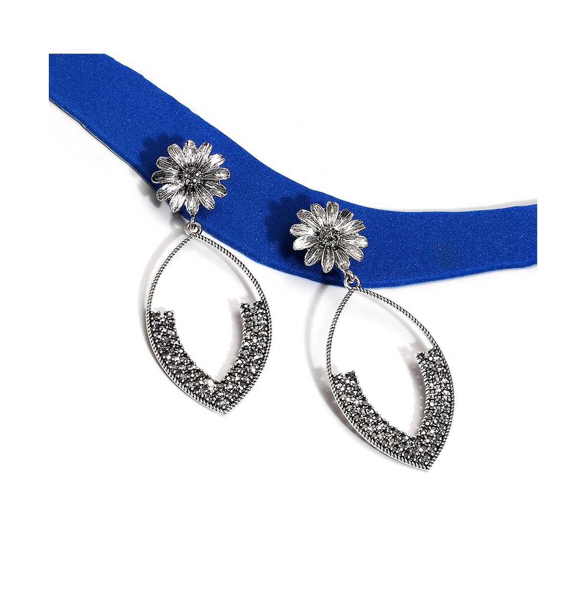 Sohi Party Drop Earrings In Silver
