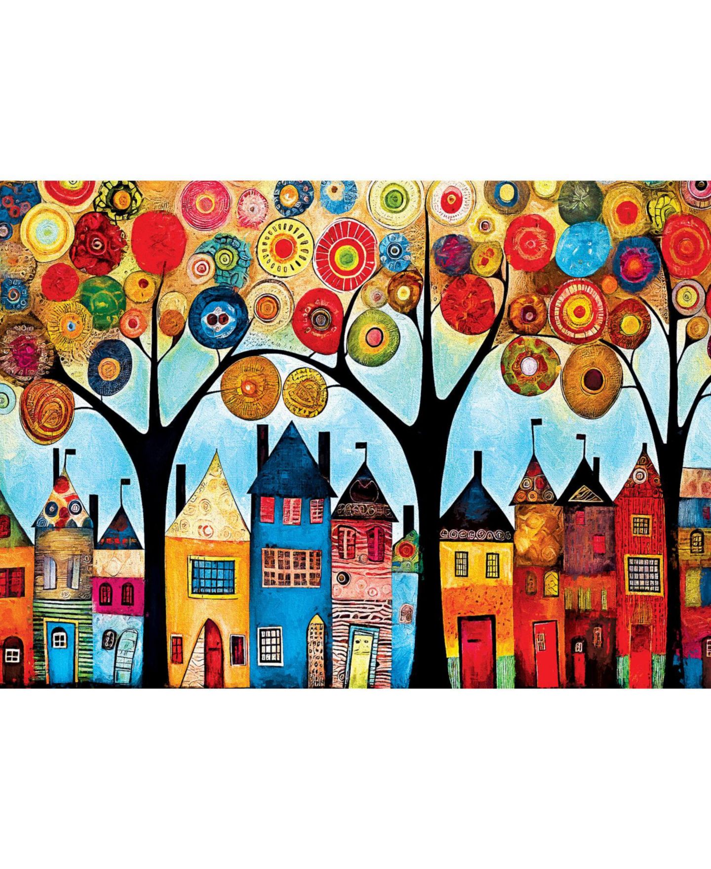 Детский пазл MasterPieces Puzzles Whimsical Town 500-Piece Puzzle, Ages 14+ — фото 3