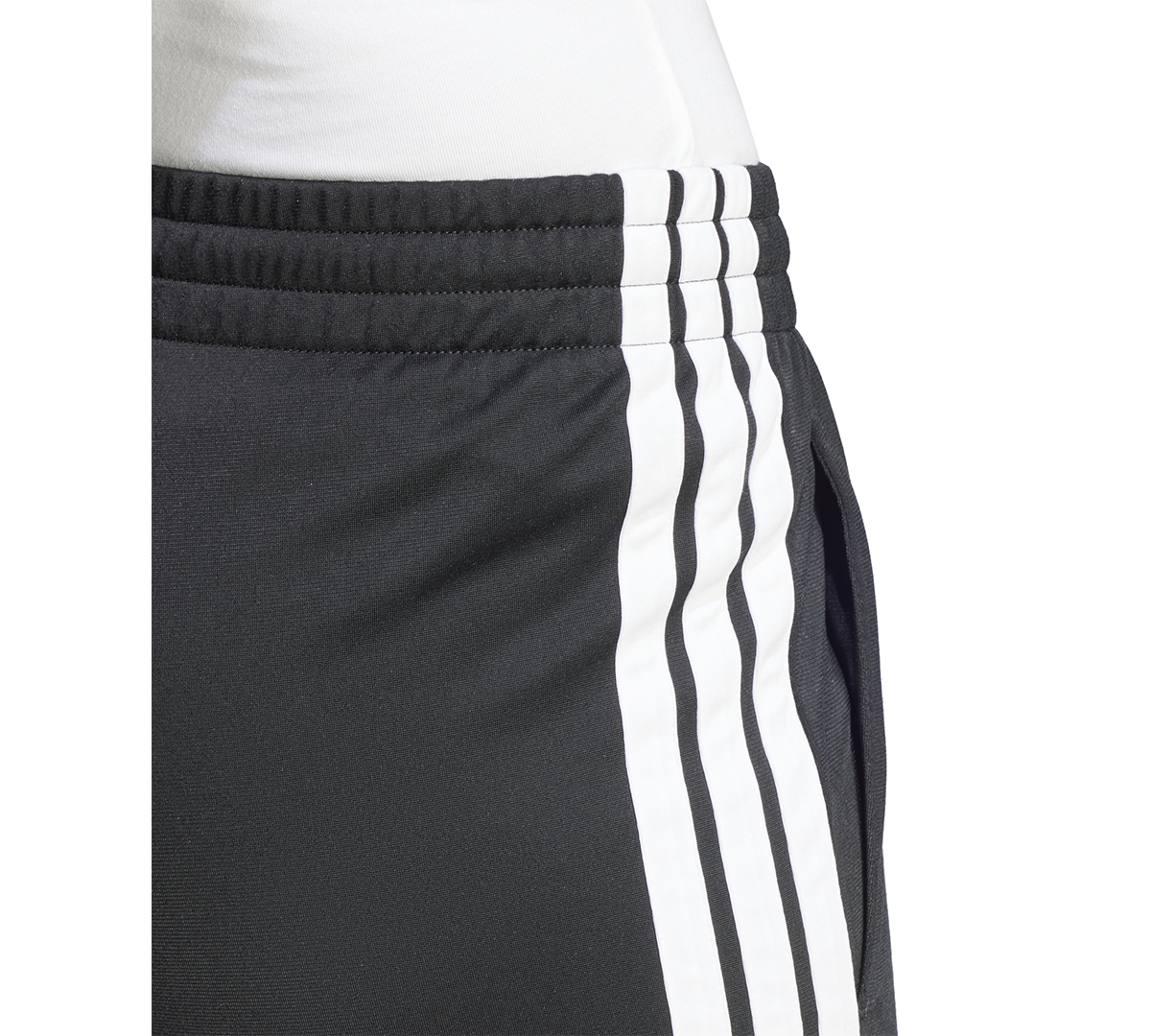 Adidas Originals 3-stripes Stretch Cotton Leggings In Black,white