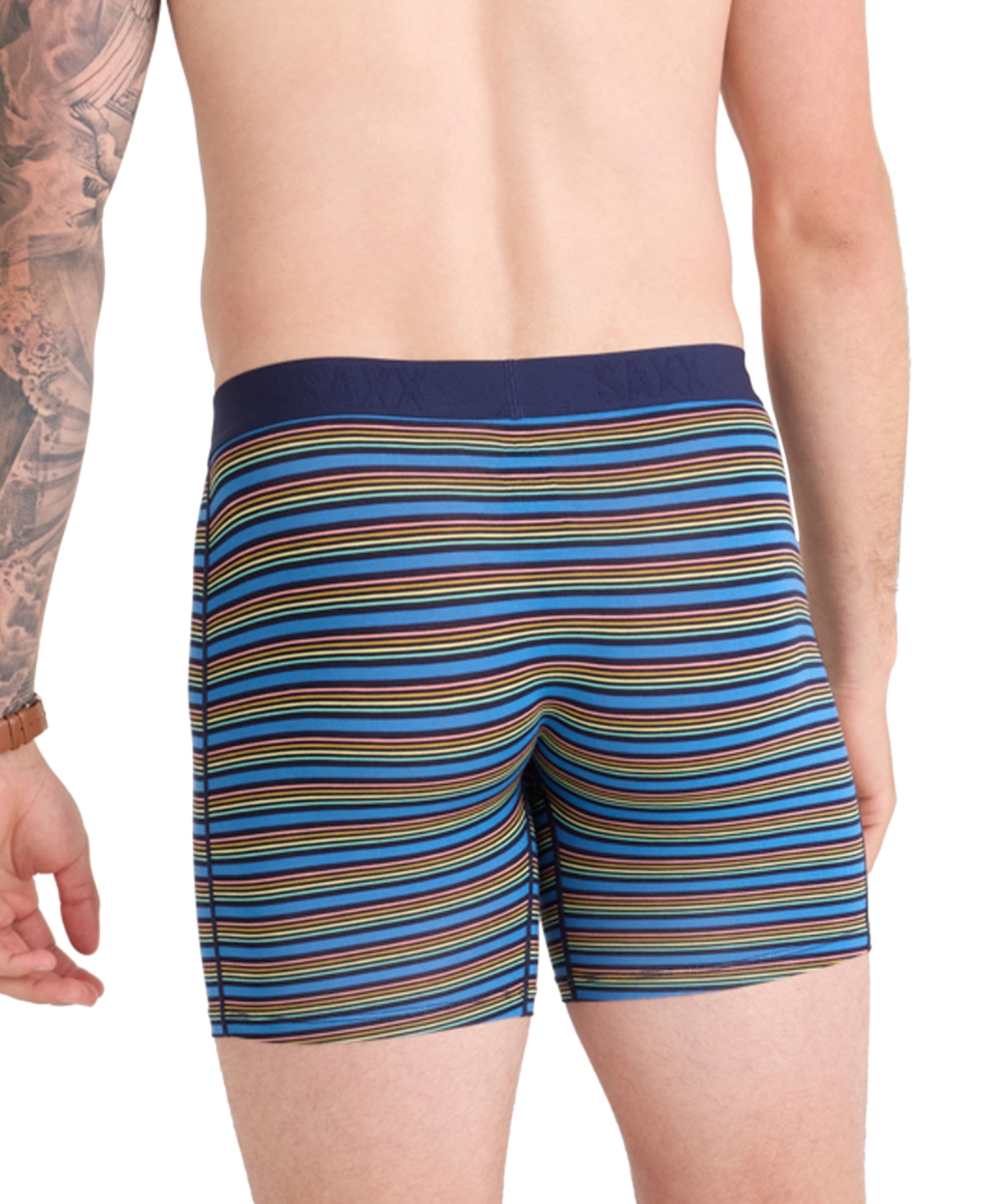 Saxx Men's Vibe Xtra Slim-fit Printed Boxer Briefs