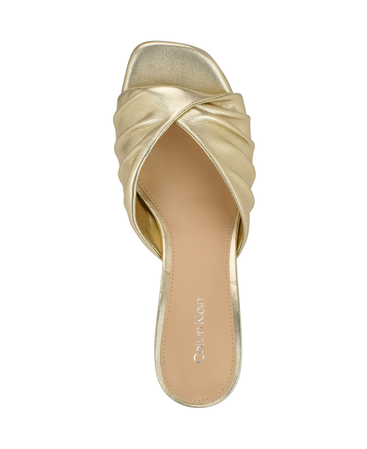 Calvin Klein Women's Women's Imeena Heel In Gold Leather