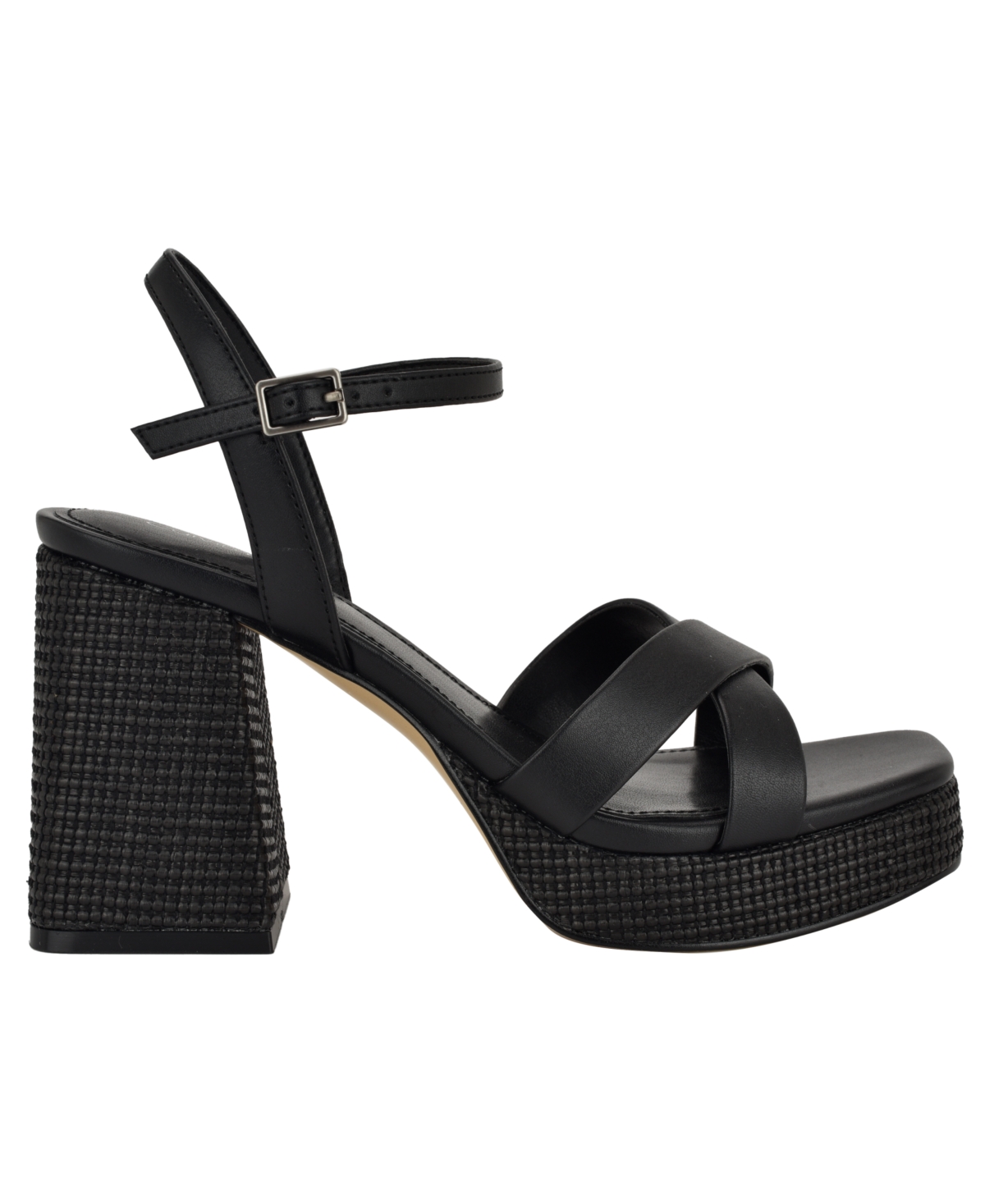 Calvin Klein Women's Drancy Platform Block Heel Sandals In Black